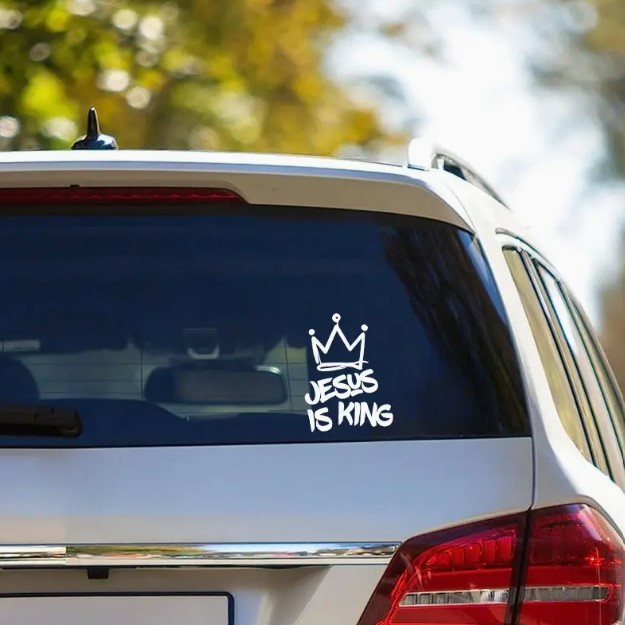 Jesus King Sticker